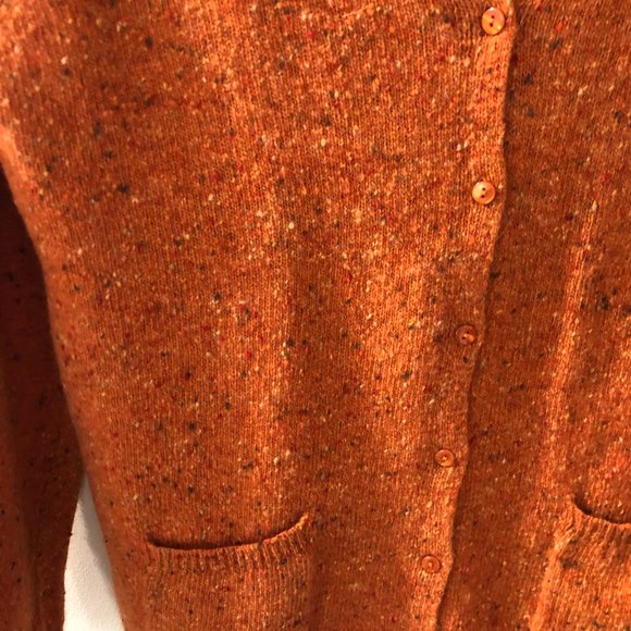 Paul Costelloe Dressage Merino/Angora Wool Speckled Cardigan-Sz L - Picture 4 of 8